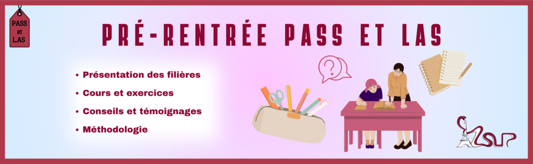 Pré-rentrées PASS et L.AS