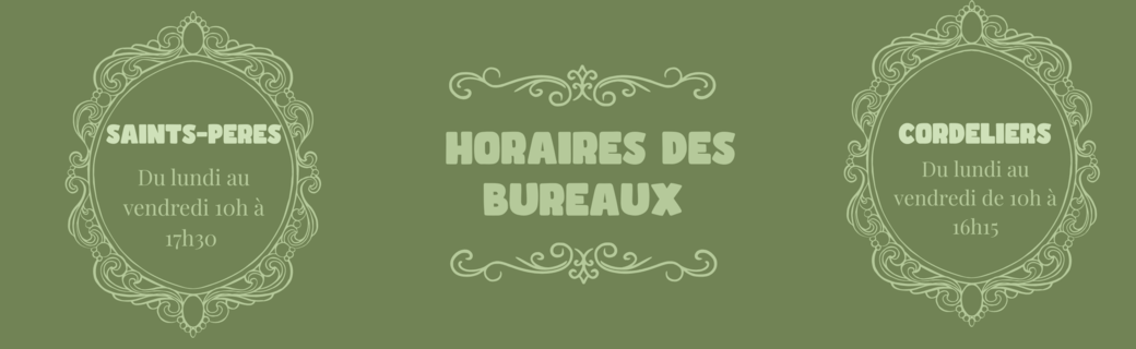 Horaires des bureaux - semaine du 22 septembre
