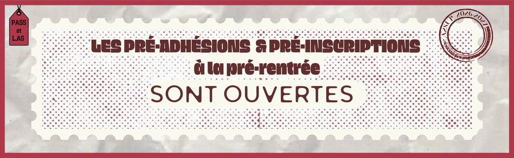 Ouverture pré-adhésions